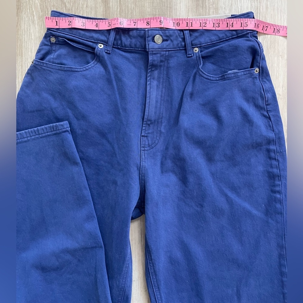 Everlane Achroma Deep Lapis Organic Cotton Way-High Ankle Jean | 32 Reg - Picture 9 of 11